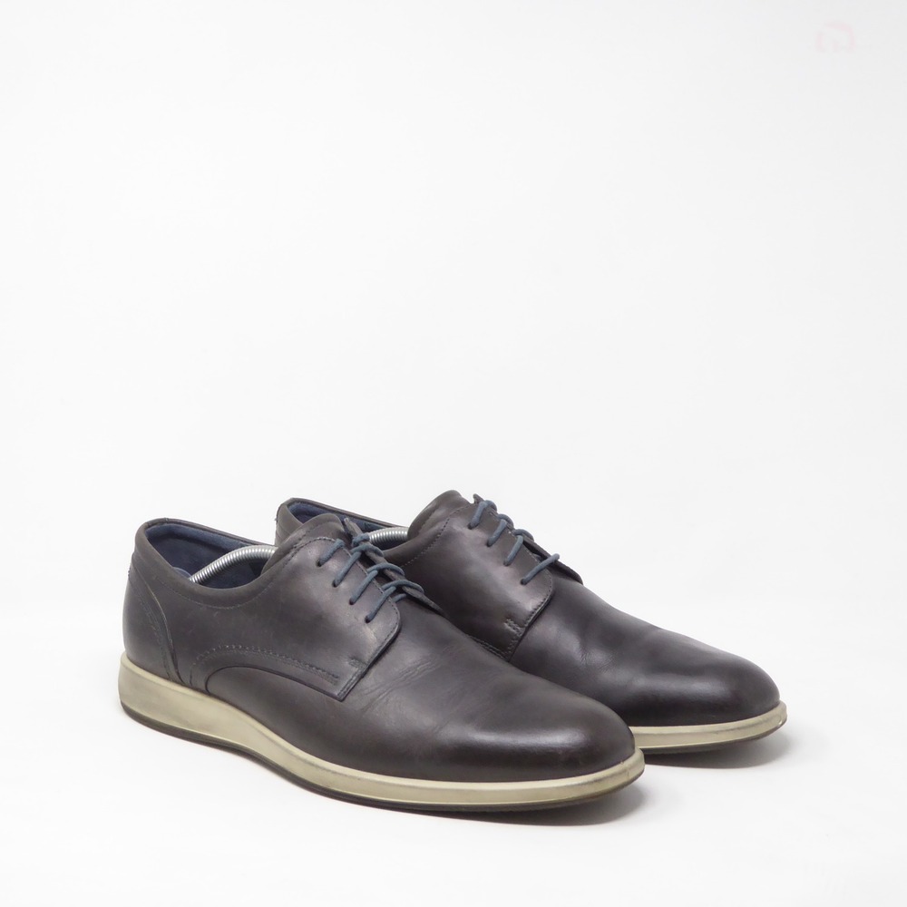 ECCO Jared Mens Oxford Shoes Dark Brown Leather Lace Up Casual 45 / 11